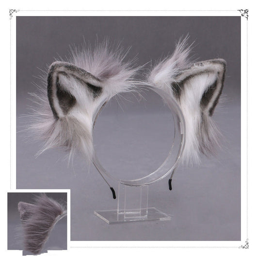 Diadema Orejas de Gato Lolita Japonesa - Accesorios de Cabello Artesanal de Felpa - Image 4