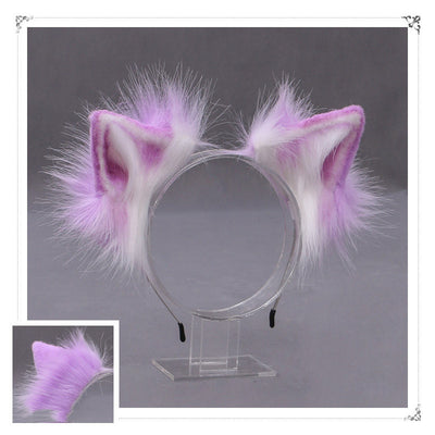 Diadema Orejas de Gato Lolita Japonesa - Accesorios de Cabello Artesanal de Felpa - Image 6