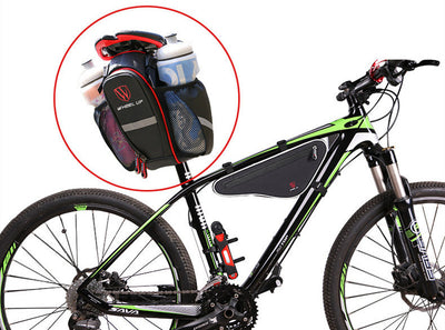 Bolsa Trasera Impermeable para Bicicleta con Compartimento para Botella y Teléfono - Image 10