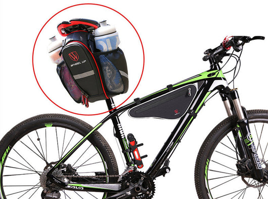 Bolsa Trasera Impermeable para Bicicleta con Compartimento para Botella y Teléfono - Image 10