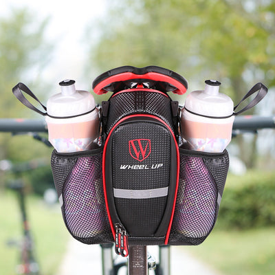 Bolsa Trasera Impermeable para Bicicleta con Compartimento para Botella y Teléfono - Image 4