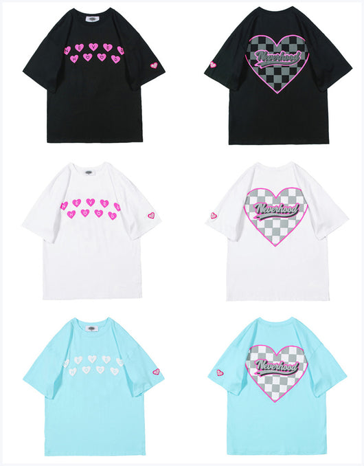 Blusa Cuadros Simple Love Manga Corta - Image 6