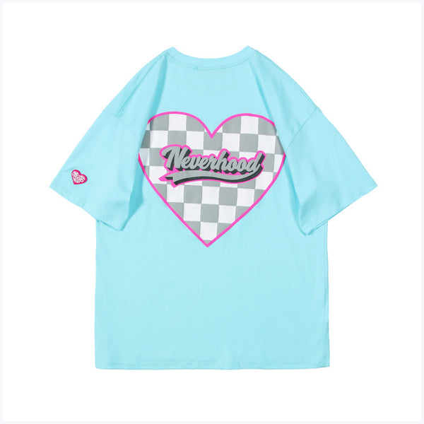 Blusa Cuadros Simple Love Manga Corta