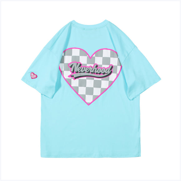 Blusa Cuadros Simple Love Manga Corta