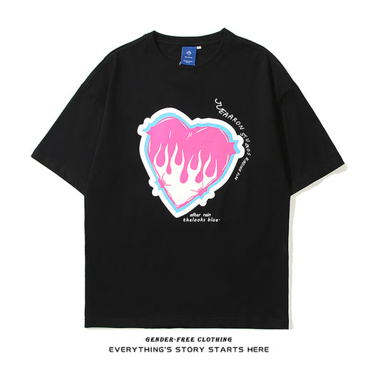Camiseta Estampado Amor Unisex de Manga Corta - Image 9