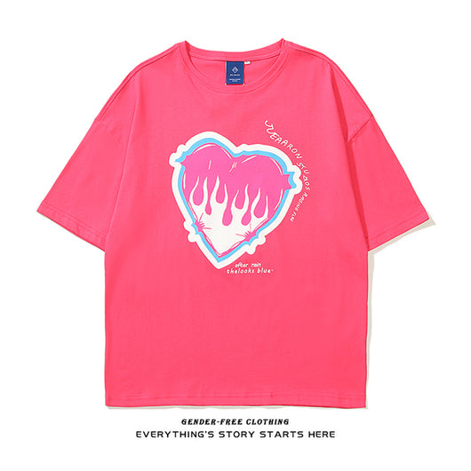 Camiseta Estampado Amor Unisex de Manga Corta - Image 4