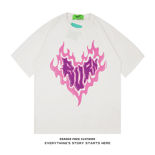 Camiseta Estampado Carta de Amor Manga Corta - Image 7