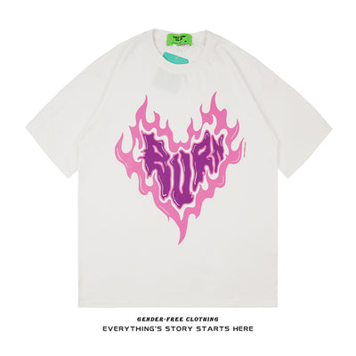 Camiseta Estampado Carta de Amor Manga Corta - Image 2