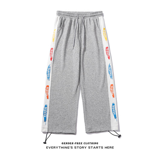 Pantalones Estampados con Cintura Ajustable - Corte Recto Unisex - Image 9
