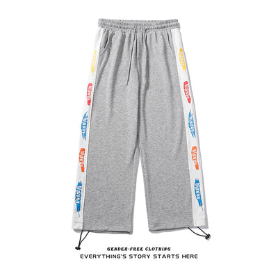 Pantalones Estampados con Cintura Ajustable - Corte Recto Unisex - Image 5