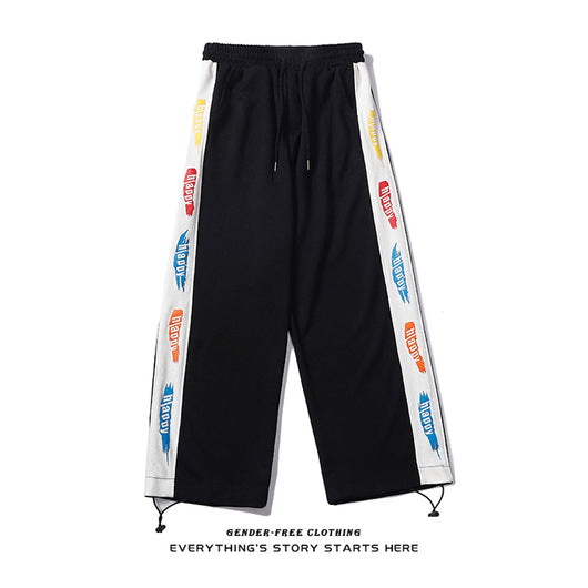 Pantalones Estampados con Cintura Ajustable - Corte Recto Unisex - Image 4