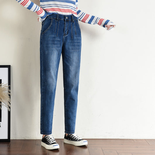Pantalones Vaqueros Talla Grande Cintura Alta Corte Relajado Mujer - Image 5