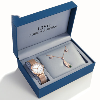 Reloj de Moda con Aretes de Circonita - Set Completo de Joyería - Image 12