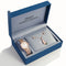 Reloj de Moda con Aretes de Circonita - Set Completo de Joyería