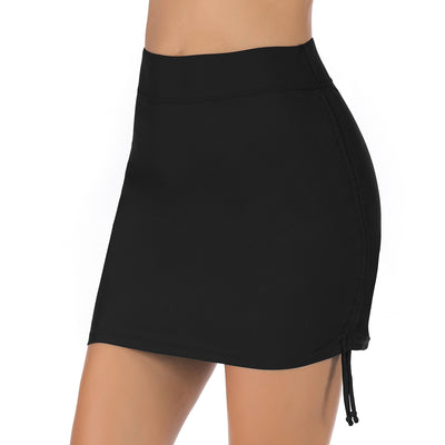 Falda Deportiva para Natación con Cintura Alta Ajustable y Abertura Lateral - Image 3