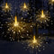Luces Explosivas Estrella Plateada - Efecto Fuego Artificial