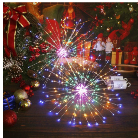 Luces Explosivas Estrella Plateada - Efecto Fuego Artificial - Image 6