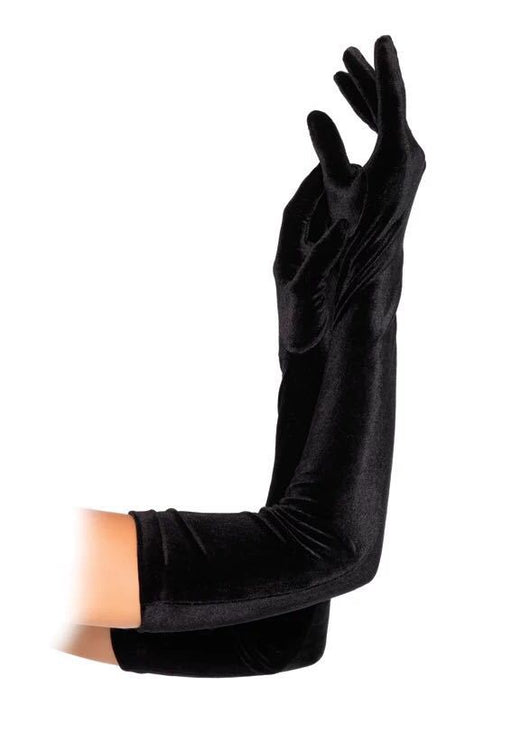 Guantes Largos de Terciopelo Negro - Calidez y Elegancia - Image 6