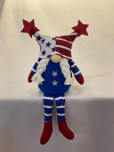 Muñeca Decorativa Estrella Patriótica sin Rostro - Adorno de Tela para el Hogar - Image 6