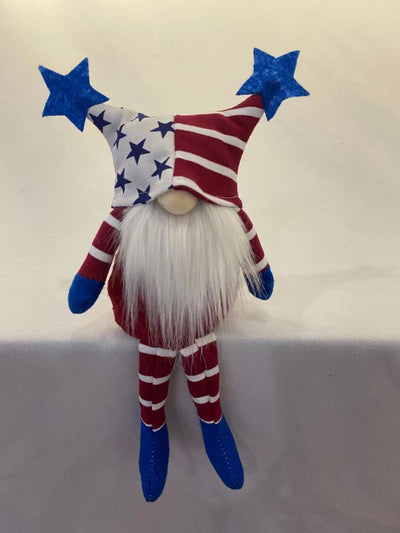 Muñeca Decorativa Estrella Patriótica sin Rostro - Adorno de Tela para el Hogar - Image 2