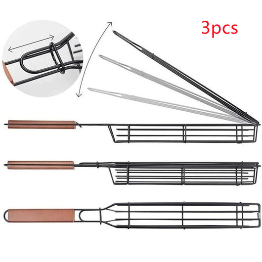 Accesorios BBQ Profesionales en Acero Inoxidable con Malla de Cocina - Image 9