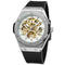 Reloj Automático Skeleton con Diseño Transparente