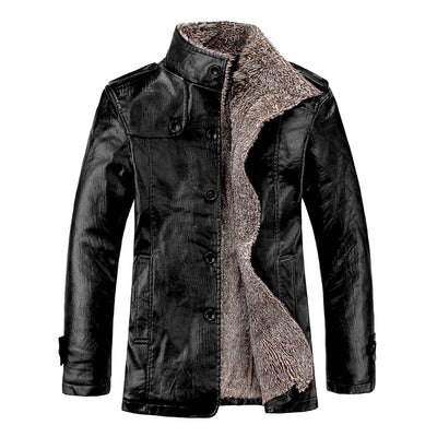 Chaqueta de Cuero Casual para Hombre - Image 4