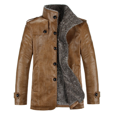 Chaqueta de Cuero Casual para Hombre - Image 3