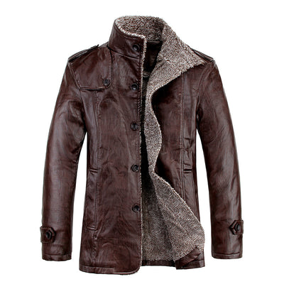 Chaqueta de Cuero Casual para Hombre - Image 2