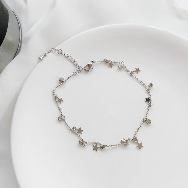 Pulsera de Diamantes con Borla Elegante para Mujer - Joyería Minimalista Primavera Verano