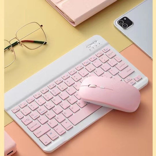 Teclado y Ratón Inalámbricos Ultra Delgados Compatible con Apple - Diseño Macaron - Image 23