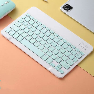 Teclado y Ratón Inalámbricos Ultra Delgados Compatible con Apple - Diseño Macaron - Image 6