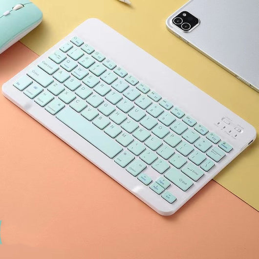 Teclado y Ratón Inalámbricos Ultra Delgados Compatible con Apple - Diseño Macaron - Image 6