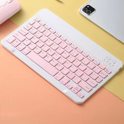 Teclado y Ratón Inalámbricos Ultra Delgados Compatible con Apple - Diseño Macaron - Image 8