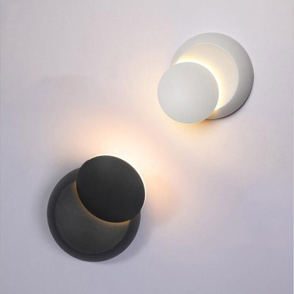 Lámpara de Pared Eclipse Lunar Giratoria - Diseño Minimalista LED