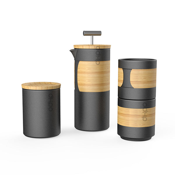 Cafetera de Viaje Portátil con Prensa Cerámica - Té y Café Premium