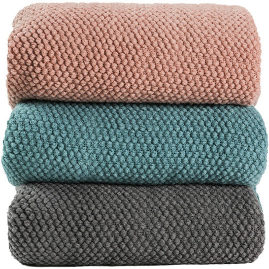 Manta Térmica Tejida para Cama y Sofá - Cobertor Versátil Colores Sólidos - Image 19