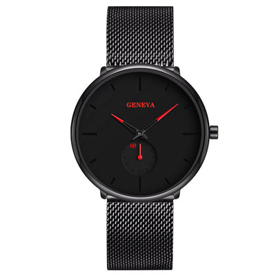 Reloj de Pulsera Geneva para Hombre Cuarzo Acero Inoxidable Analógico - Image 4