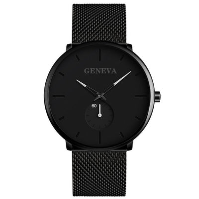 Reloj de Pulsera Geneva para Hombre Cuarzo Acero Inoxidable Analógico - Image 5