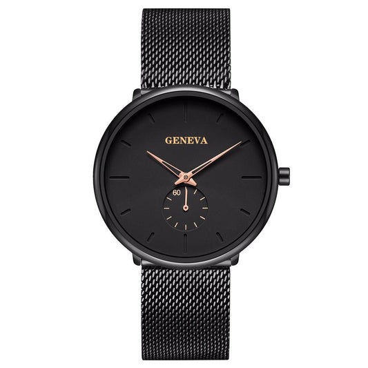 Reloj de Pulsera Geneva para Hombre Cuarzo Acero Inoxidable Analógico - Image 2