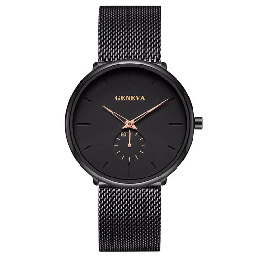 Reloj de Pulsera Geneva para Hombre Cuarzo Acero Inoxidable Analógico - Image 2