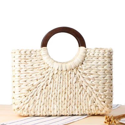 Bolsa Tejida de Fibra de Maíz - Bolso de Viaje y Ocio