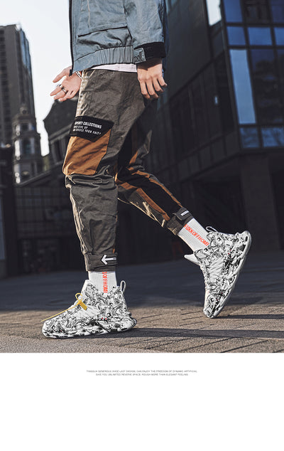 Zapatillas Deportivas Altas para Hombre - Zapatos de Baloncesto y Running Multifunción Talla Grande - Image 6