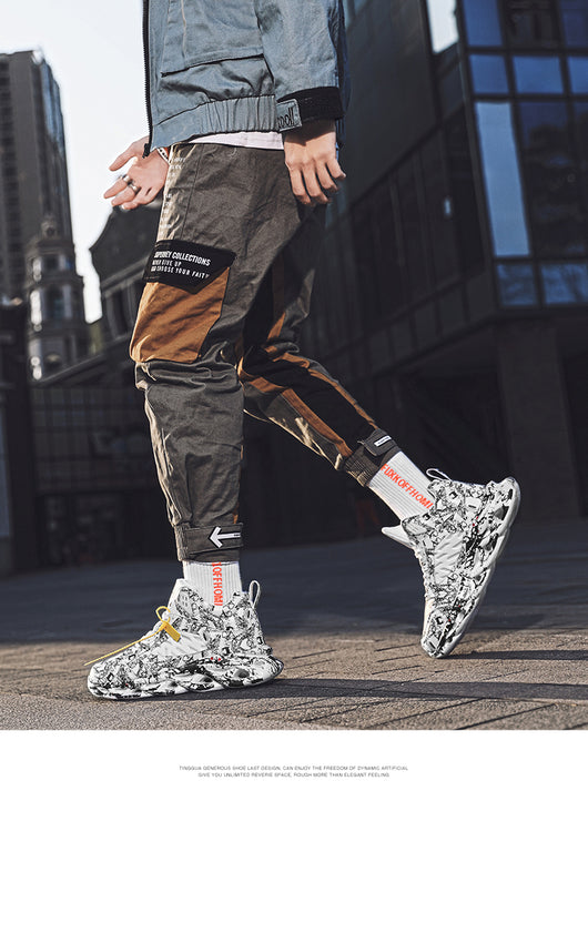 Zapatillas Deportivas Altas para Hombre - Zapatos de Baloncesto y Running Multifunción Talla Grande - Image 6