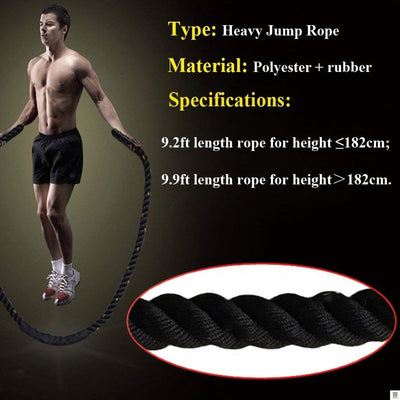 Cuerda para Saltar Pesada 25mm CrossFit - Entrenamiento de Alto Impacto - Image 5