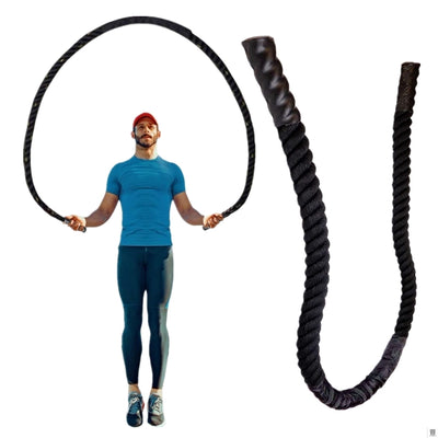 Cuerda para Saltar Pesada 25mm CrossFit - Entrenamiento de Alto Impacto