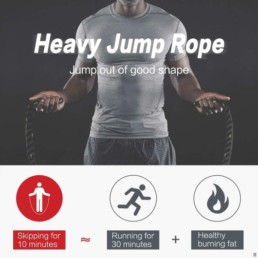 Cuerda para Saltar Pesada 25mm CrossFit - Entrenamiento de Alto Impacto - Image 2