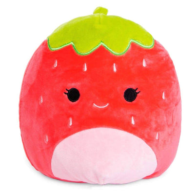 Cojín Peluche Fresa 3D de 8 Pulgadas - Almohada Decorativa y Juguete de Peluche