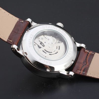 Reloj Mecánico Profesional de Tres Manecillas con Calendario y Esfera de Malla - Image 3