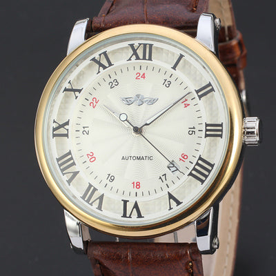 Reloj Mecánico Profesional de Tres Manecillas con Calendario y Esfera de Malla - Image 9